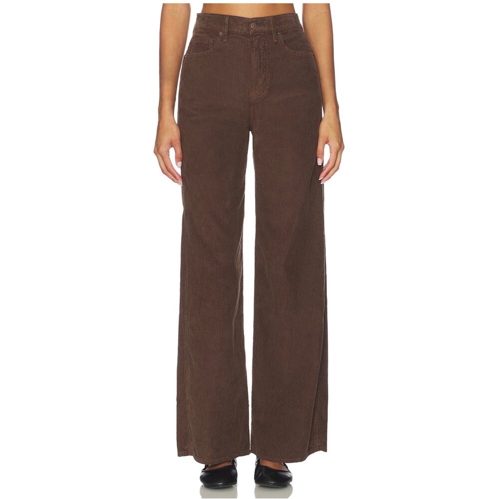 NEW Veronica Beard Taylor High Rise Wide Leg Pant Corduroy Brown Size 27 - Picture 5 of 11